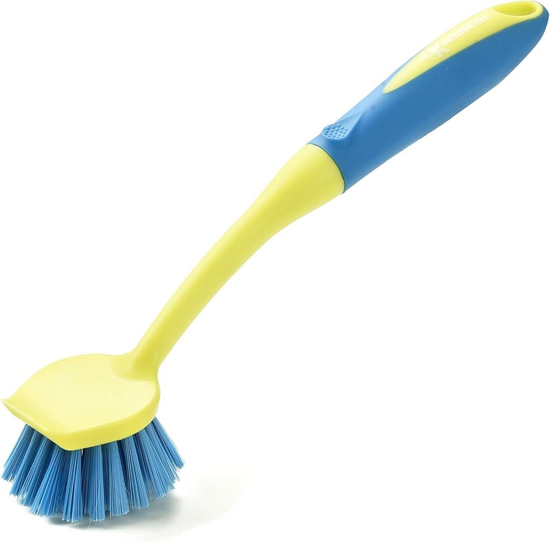Koksi Scrub Brush Set for Bathroom Kitchen Bathtub Toilet Deep Cleaning Brush Tools All Purpose Cleaner Sponge Scrubbing Brushes with Ergonomic Handle, 4-Piece - Image 4
